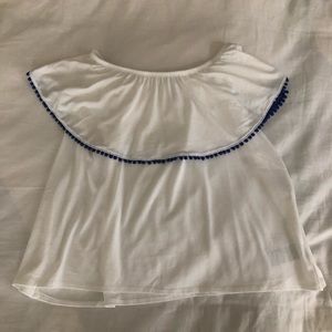 Girls white off the shoulder top